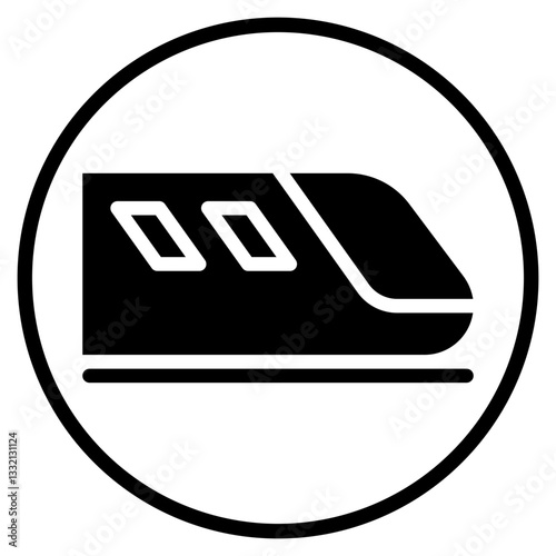 train glyph icon