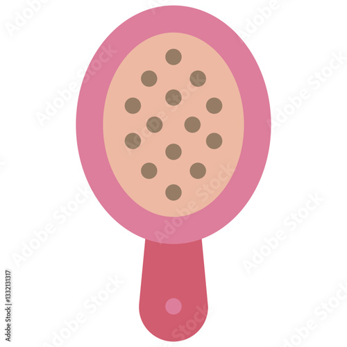 hairbrush flat icon