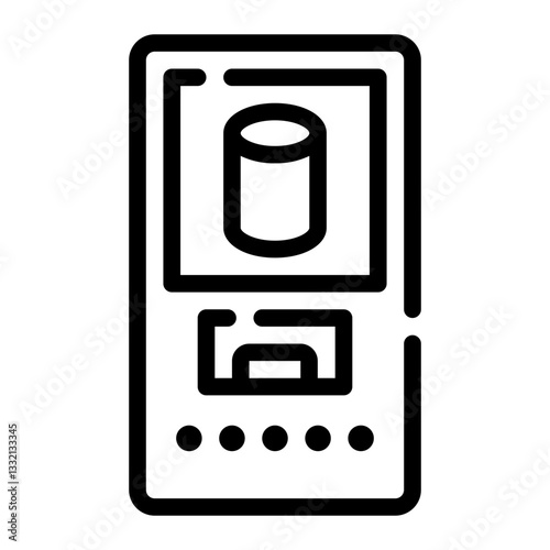 vending machine line icon