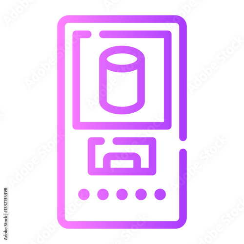 vending machine gradient icon