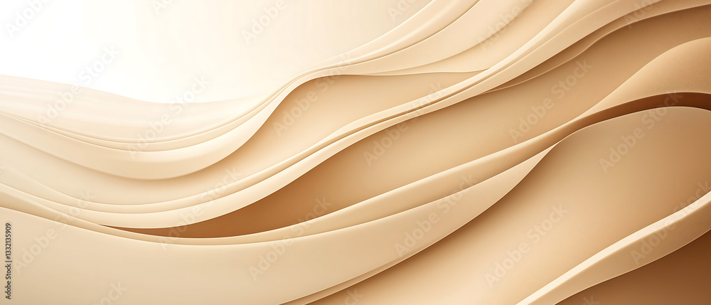Obraz premium abstract mocha mousse background, light mocha mousse with ample copyspace, generative ai