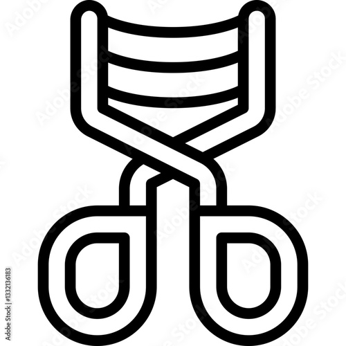 eyelash curler line icon