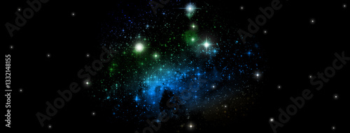 galaxy in a free space.