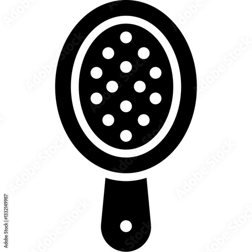 hairbrush solid icon