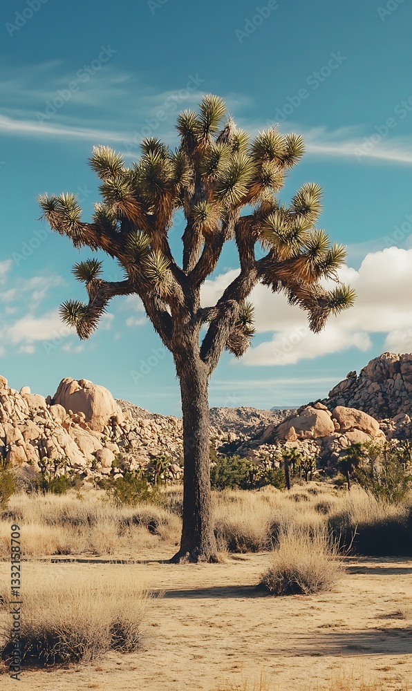 Fototapeta premium a tree in a desert