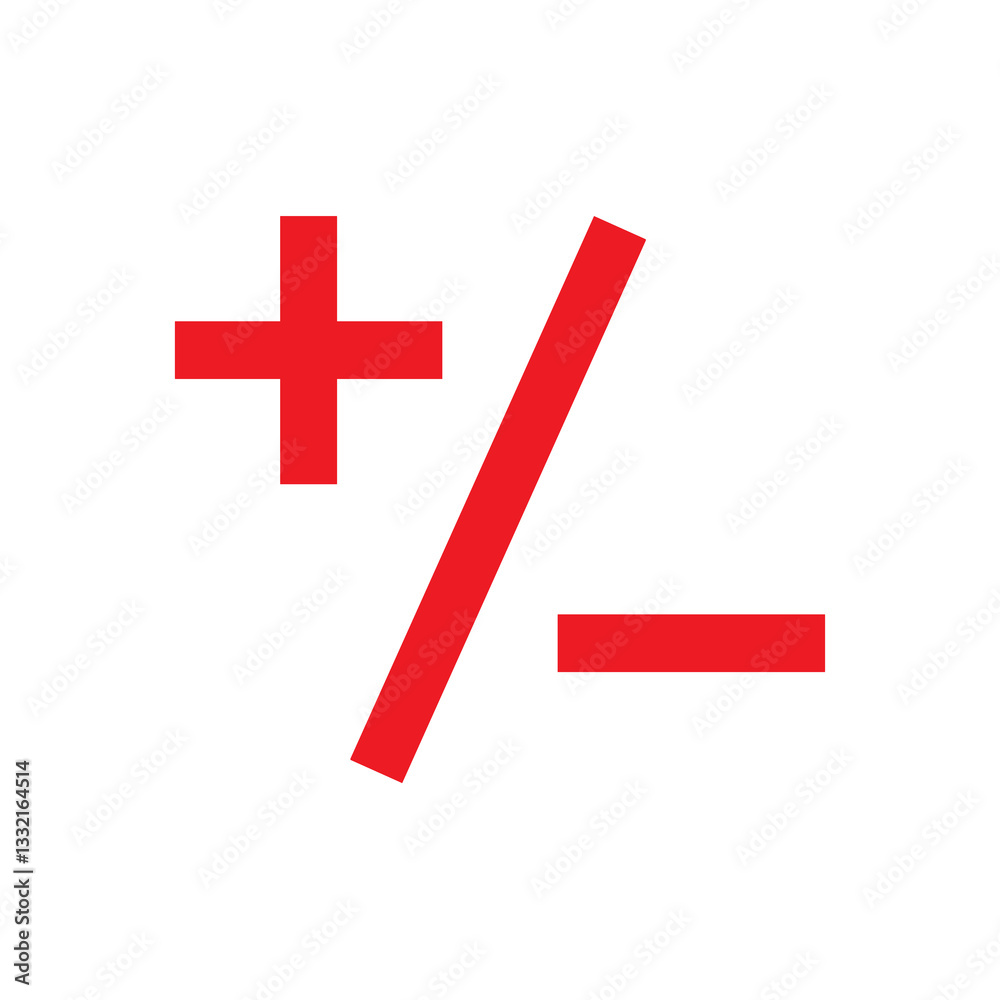 Obraz premium plus minus icon