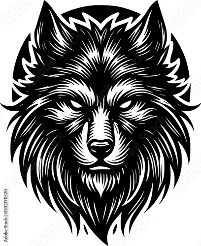werewolf and moon
