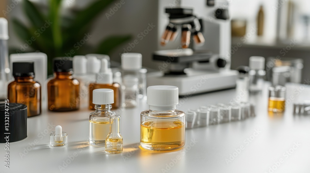 Diverse Collection of Medicine Bottles on Table Displaying Health Options Diverse Collection of Medicine Bottles on Table Displaying Health Options