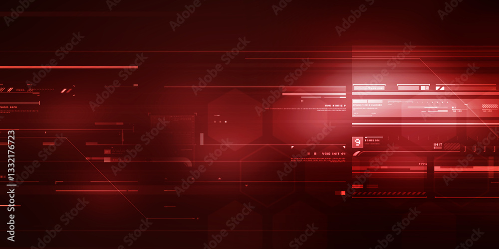 2d illustration Abstract futuristic electronic circuit technology background 2d illustration Abstract futuristic electronic circuit technology background