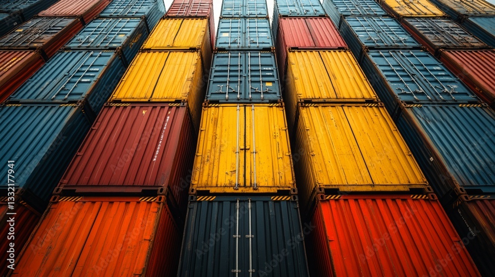 Fototapeta premium Shipping Container for Cargo Transport 