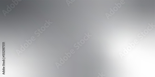 Mirror texture background. Silver metal gradient. Sheen foil, chrome metal, glass effect. Glass surface window. Abstract white grey gradient pattern. Vector realistic illustration