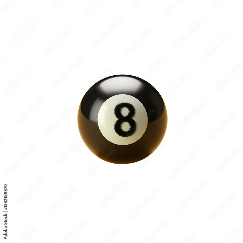 3D Render billiard ball sports Illustration with transparant background 3D Render billiard ball sports Illustration with transparant background