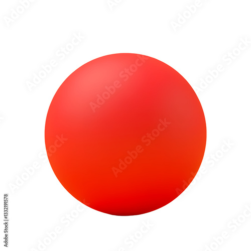 3D Render dodgeball sports Illustration with transparant background