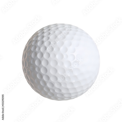 3D Render golf ball sports Illustration with transparant background