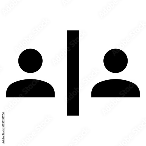 Two People Divided
