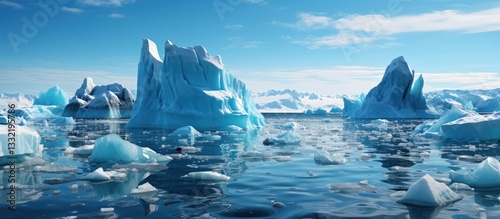 Ice melting because global warming