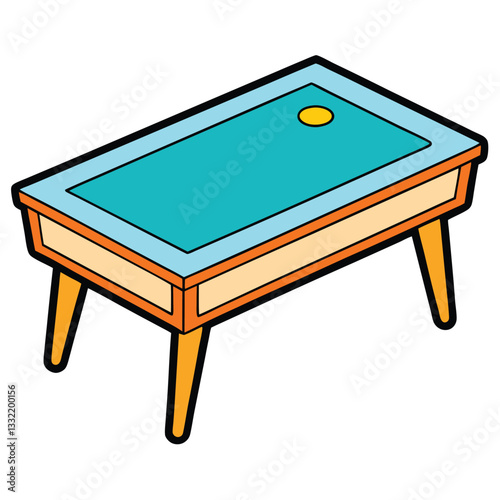 Billiard balls and a cue rest on the pool table