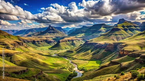 African wilderness:  Lesotho & South Africa's breathtaking scenery.