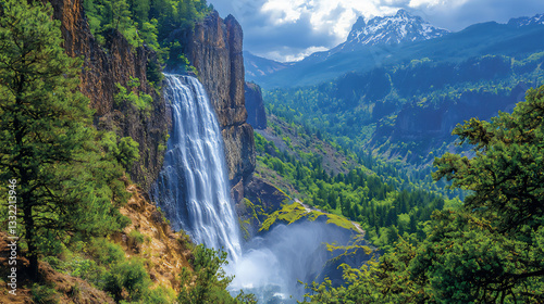  columbia river gorge waterfall wallpaper,