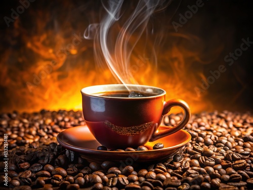 Awakening with a hot beverage, enjoying cafe scene.