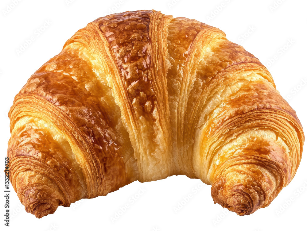 Isolated Golden Croissant Pastry Isolated Golden Croissant Pastry
