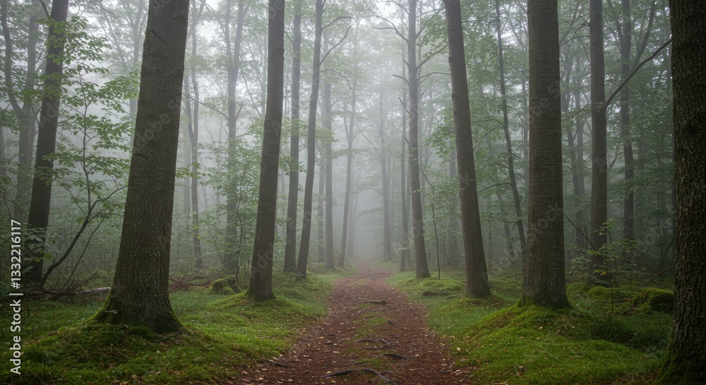 Obraz premium misty-woodland-path-standard-scale-4_00x