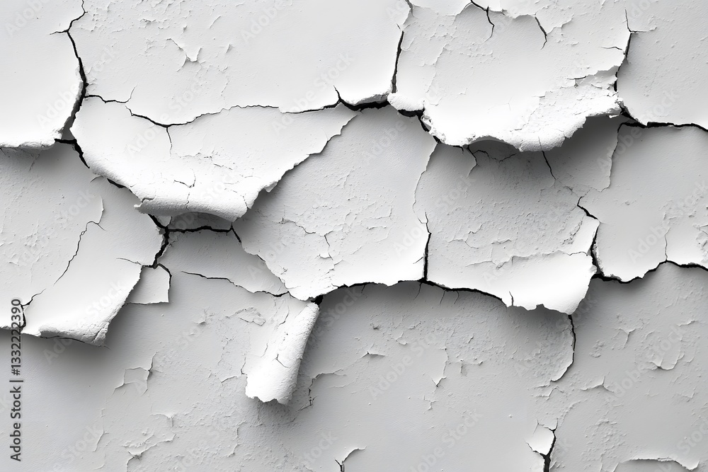 Weathered Textured White Peeling Paint Surface for Creative Design Weathered Textured White Peeling Paint Surface for Creative Design