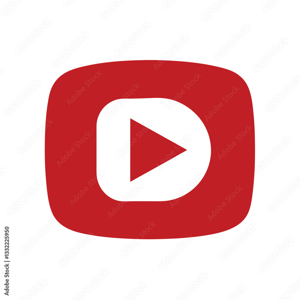 youtube icon with white background youtube icon with white background