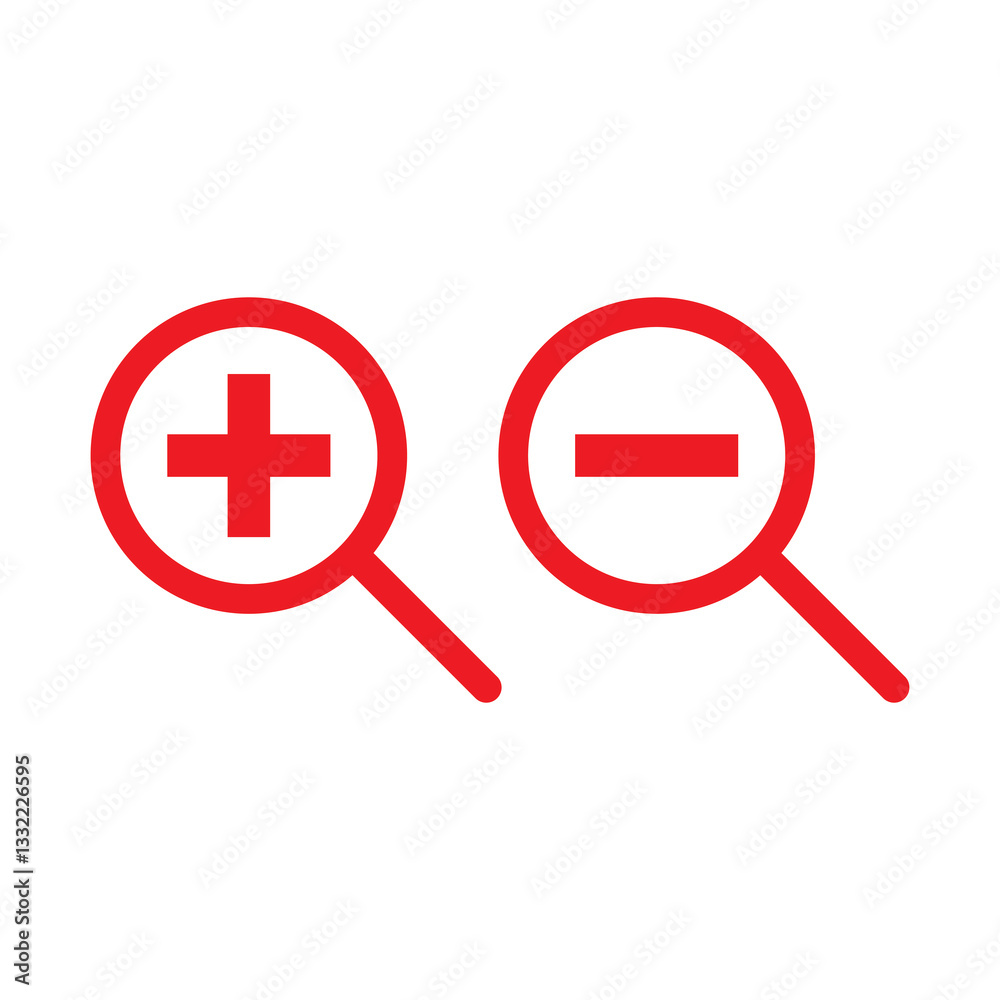 plus minus magnifying glass icon plus minus magnifying glass icon