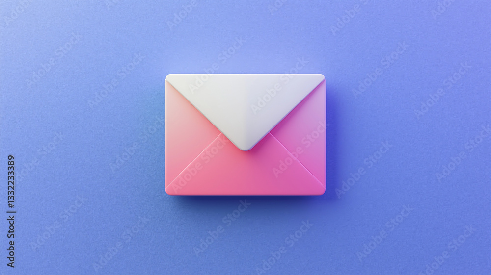 modern icon depicting envelope with gradient design, symbolizing communication and messages. This vibrant image evokes sense of connection and digital interaction modern icon depicting envelope with gradient design, symbolizing communication and messages. This vibrant image evokes sense of connection and digital interaction