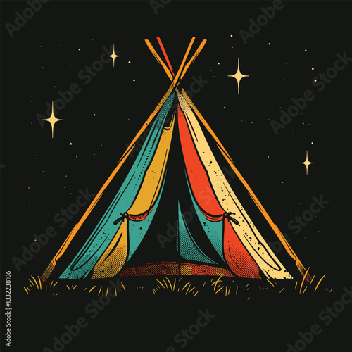 Highking and camping t-shirt design vector.