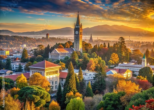 UC Berkeley's iconic Golden Bear skyline.