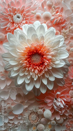 Delicate brushstrokes and vibrant hues blend seamlessly, capturing the graceful movement of each petal.