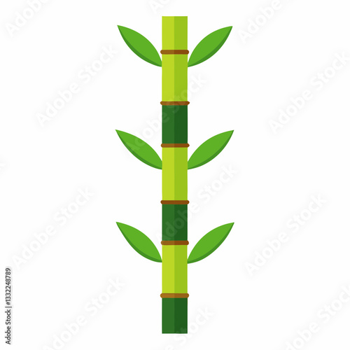 modern bamboo stalk with sleek vertical alignment 