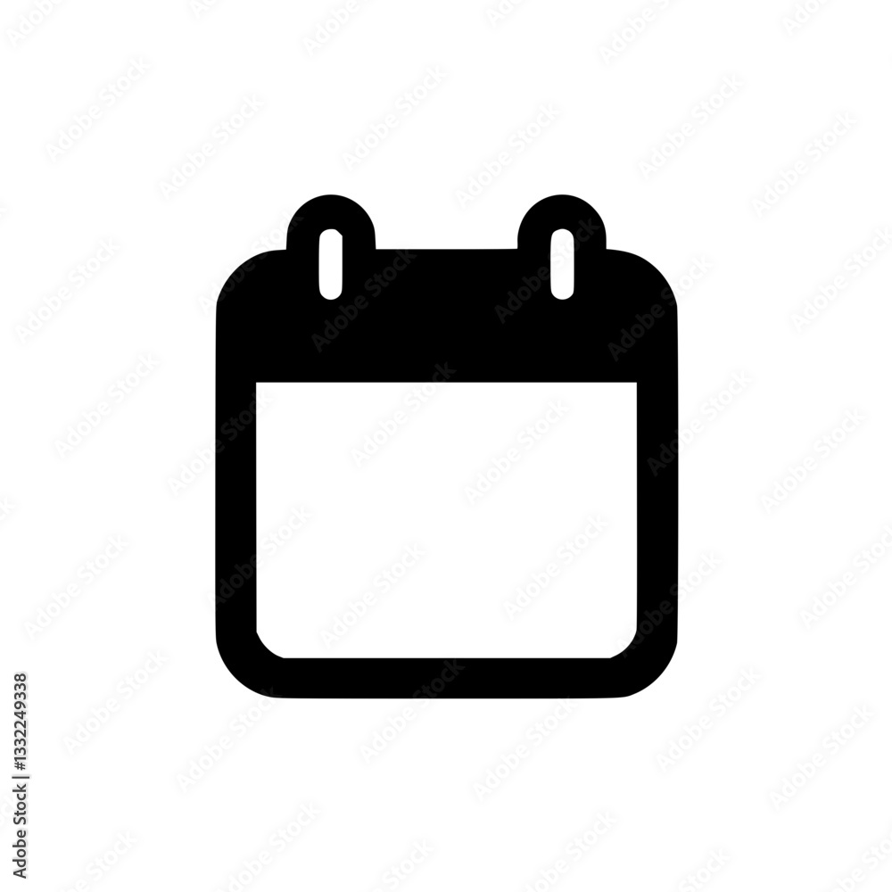 Vector illustration of a calendar icon on a perfect for scheduling reminders and event planning visuals Vector illustration of a calendar icon on a perfect for scheduling reminders and event planning visuals