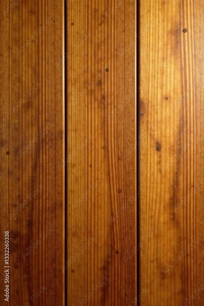 Naklejka premium Warm acacia hardwood, textured surface, golden hue , background, natural