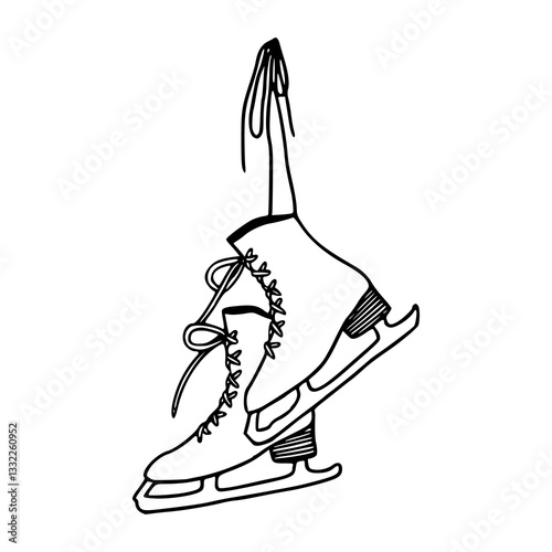 winter sport equipment vector