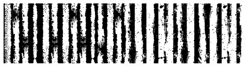 grunge vertical line pattern with distressed ink texture and rough edges vector