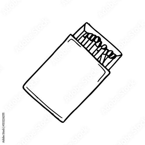 box of matches outline graphic