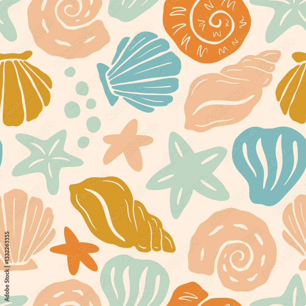 Coastal Boho Wave Pattern. Sea Coral Shape Background. Abstract Seashell Texture Ornament. Underwater Vector Seamless Pattern. Organic Summer Ocean Print for Textile, Wrapping Paper. Tropical Bg. Coastal Boho Wave Pattern. Sea Coral Shape Background. Abstract Seashell Texture Ornament. Underwater Vector Seamless Pattern. Organic Summer Ocean Print for Textile, Wrapping Paper. Tropical Bg.