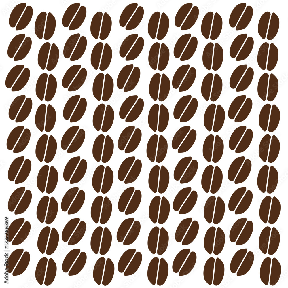 Abstract Coffee Bean Pattern with Layout Variations Abstract Coffee Bean Pattern with Layout Variations