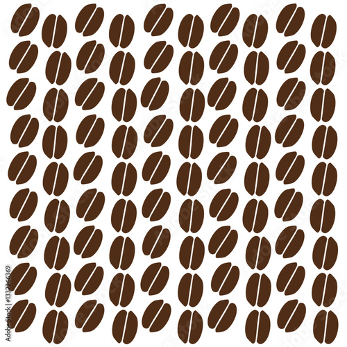 Abstract Coffee Bean Pattern with Layout Variations