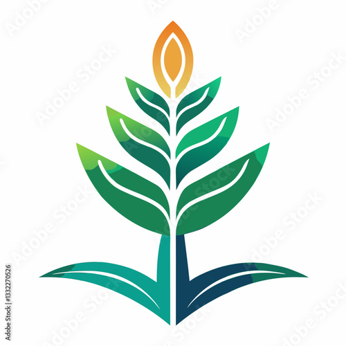abstract sapling with a futuristic organic look 