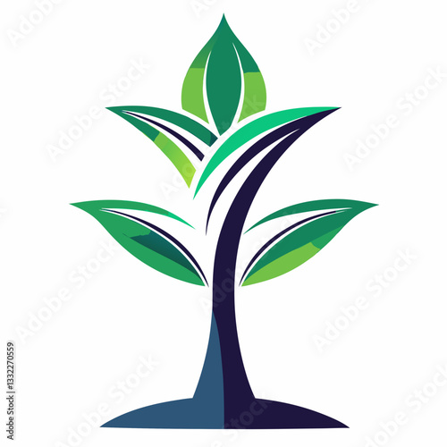 abstract sapling with a futuristic organic look 