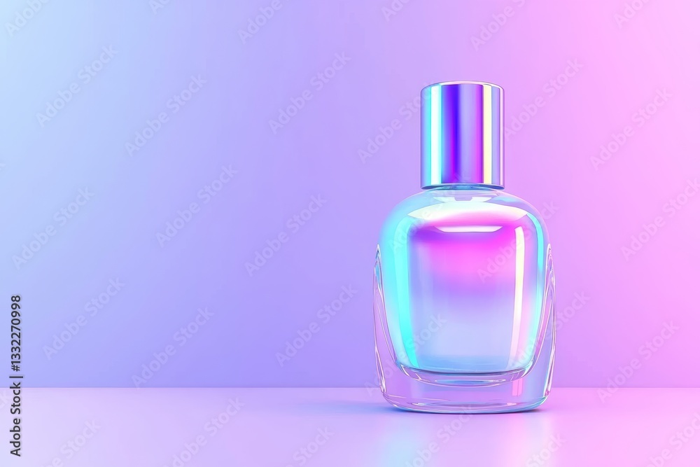 AI-powered high-tech nail polish bottle, real-time holographic color selections projected around it, adjusting shades dynamically to match skin undertones AI-powered high-tech nail polish bottle, real-time holographic color selections projected around it, adjusting shades dynamically to match skin undertones