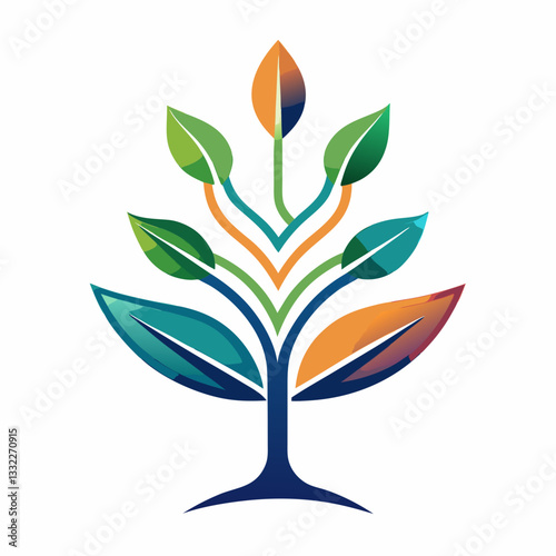 abstract sapling with a futuristic organic look 