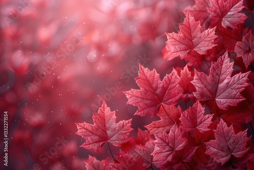 red leaves background antumn nature.