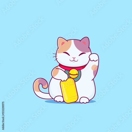 maneki neko cat doll for good luck