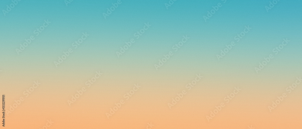 Fototapeta premium Gradient sky background with soft blue and orange hues, peaceful sunset scene for tranquil design projects, nature themes, and digital art.