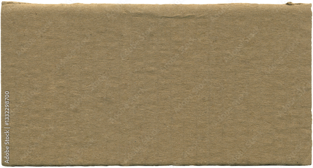 Fototapeta premium Used cardboard piece for background, packaging, gift wrapping, and creative crafting projects